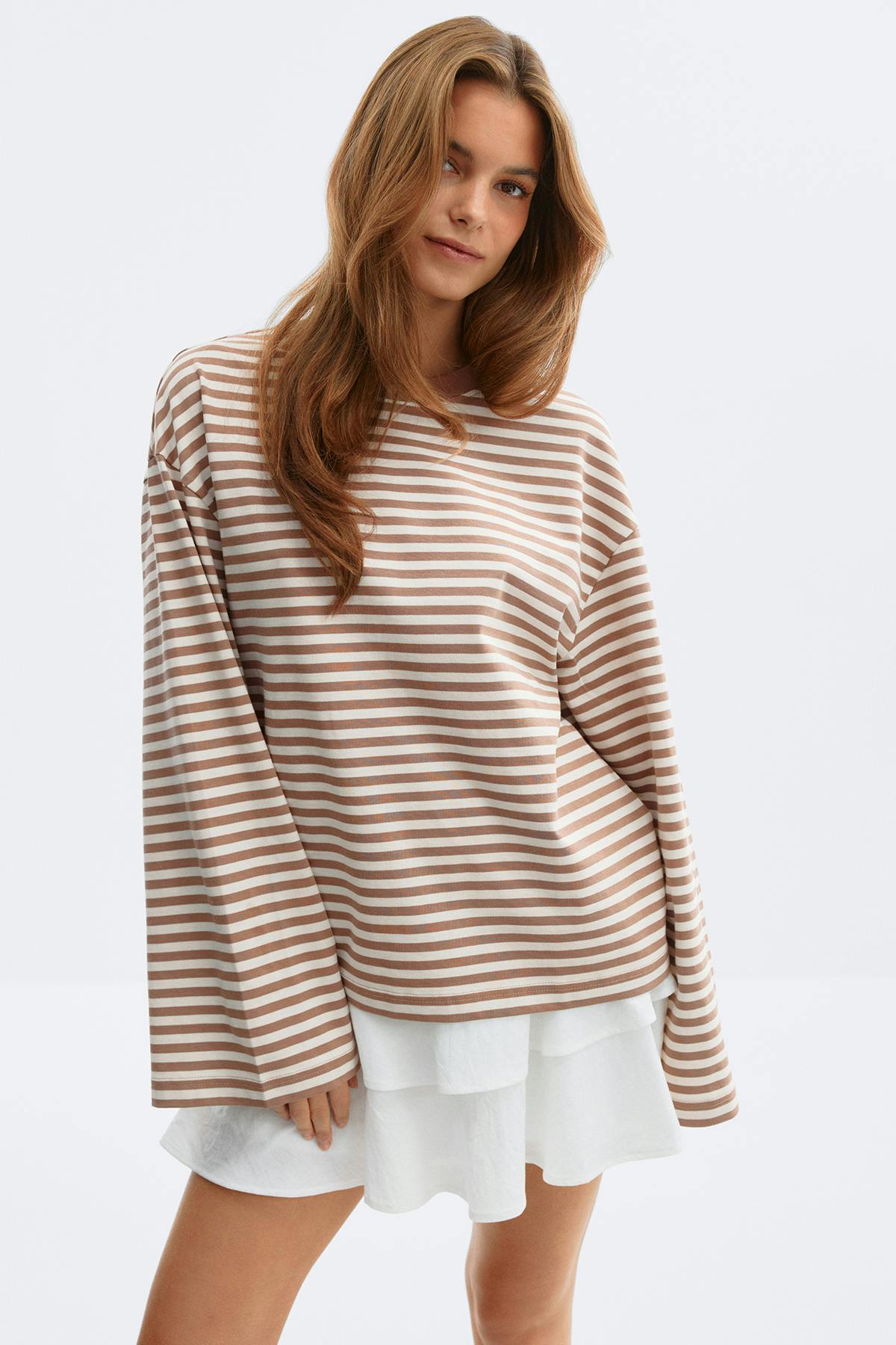 Stripe long sleeve tee
