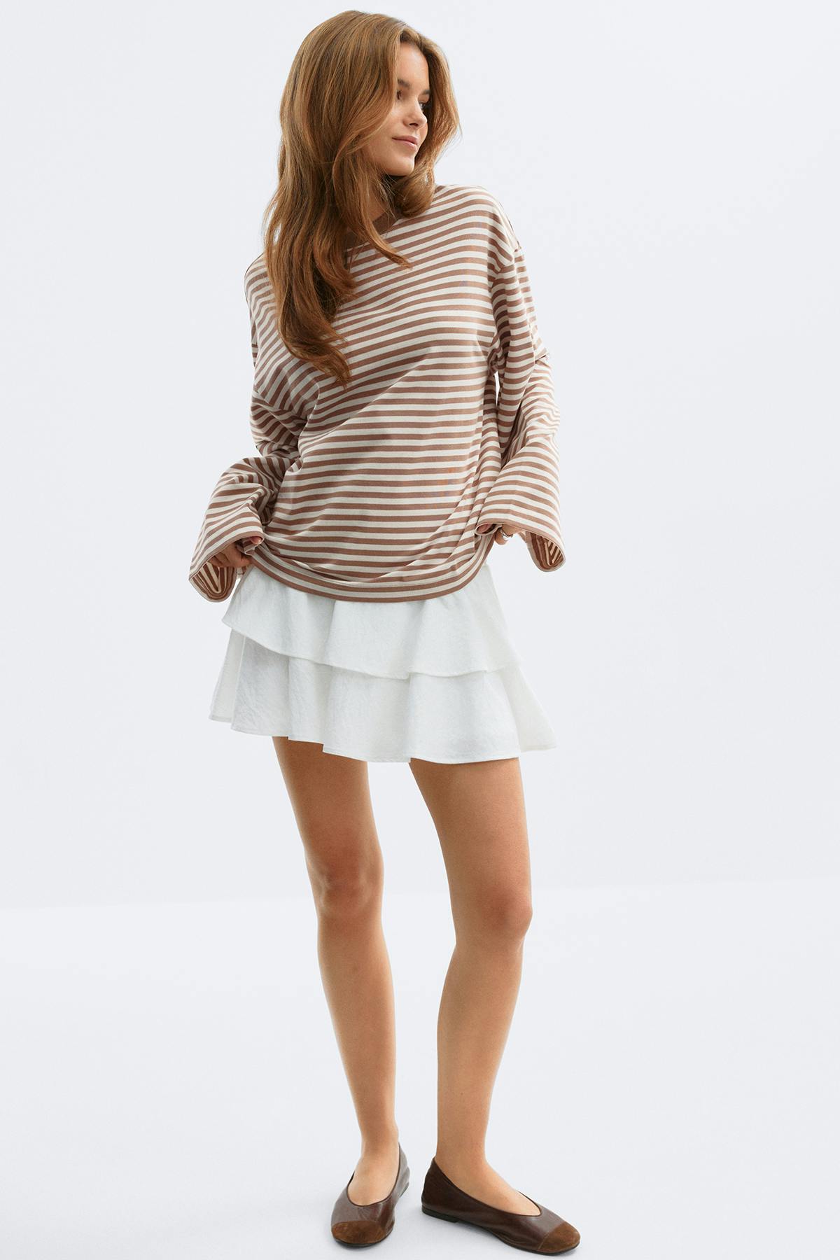 Stripe long sleeve tee