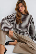 Stripe long sleeve tee