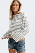 Stripe long sleeve tee