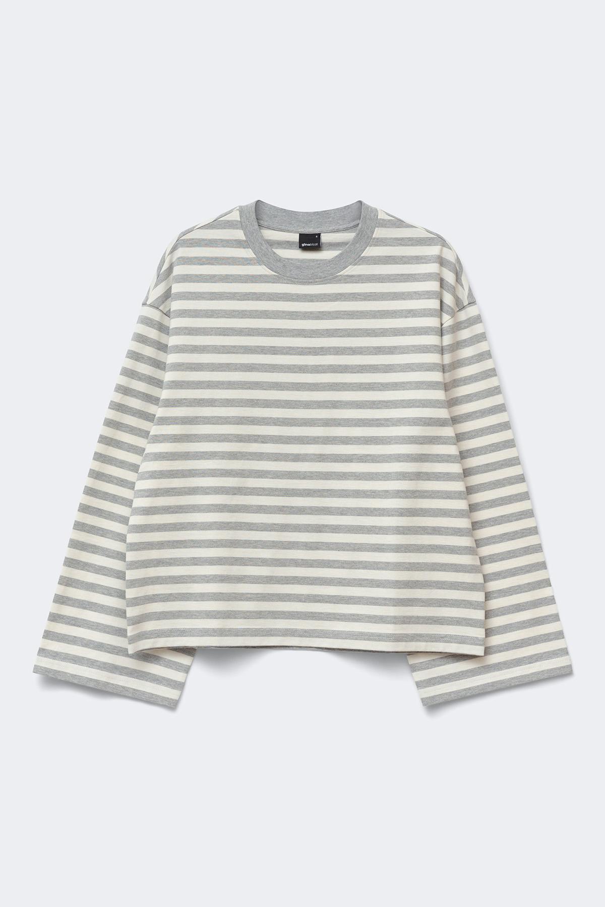 Stripe long sleeve tee
