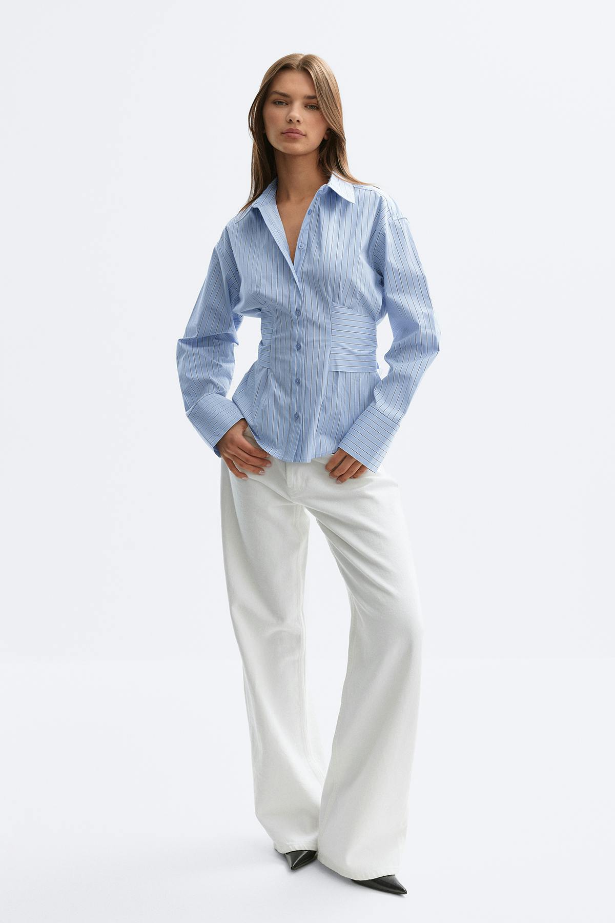 Tie blouse