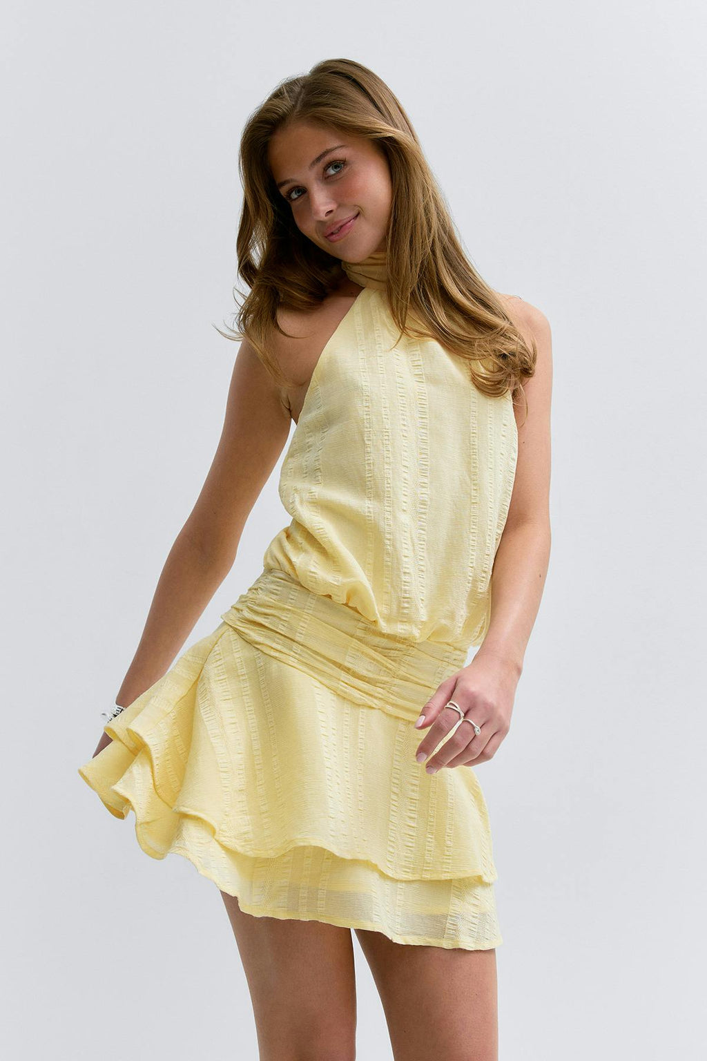 14+ halterneck dress