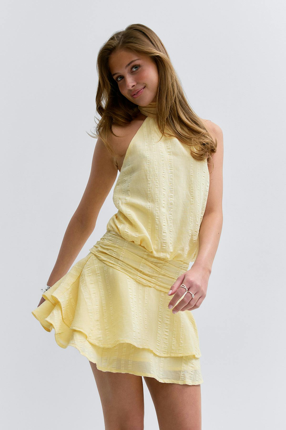 14+ halterneck dress