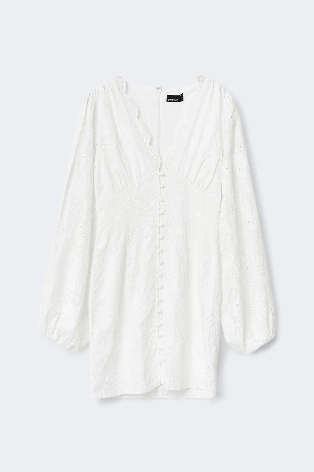 Embroidered mini dress