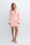 Embroidered mini dress