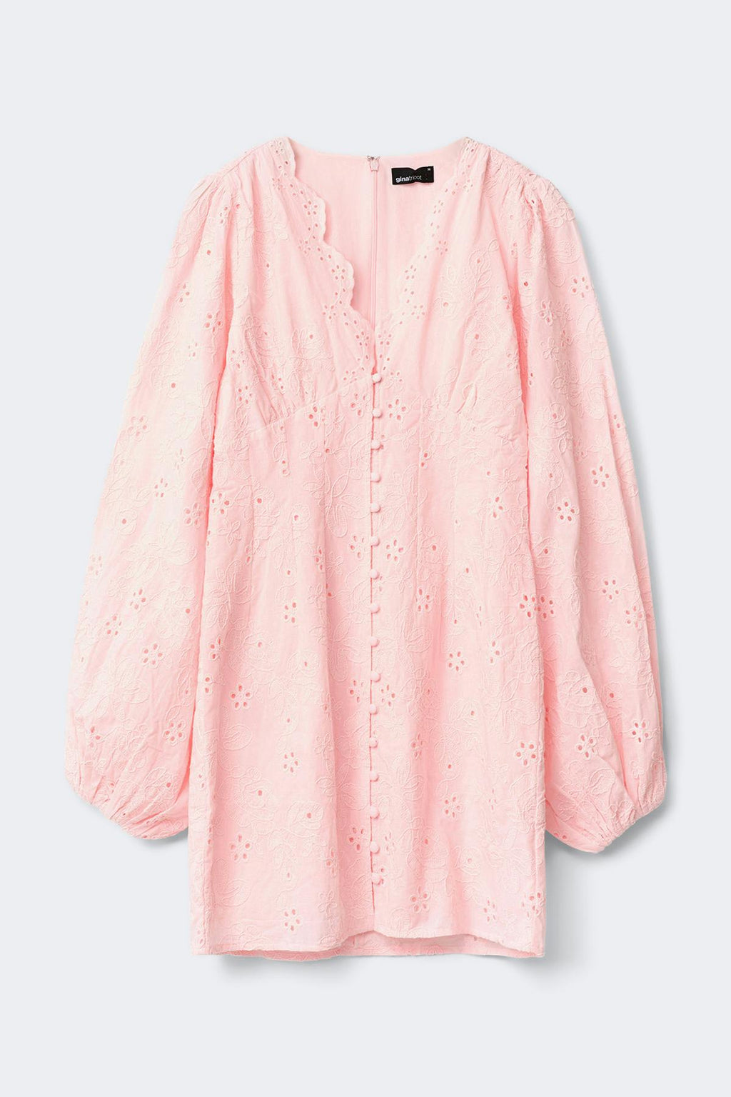 Embroidered mini dress