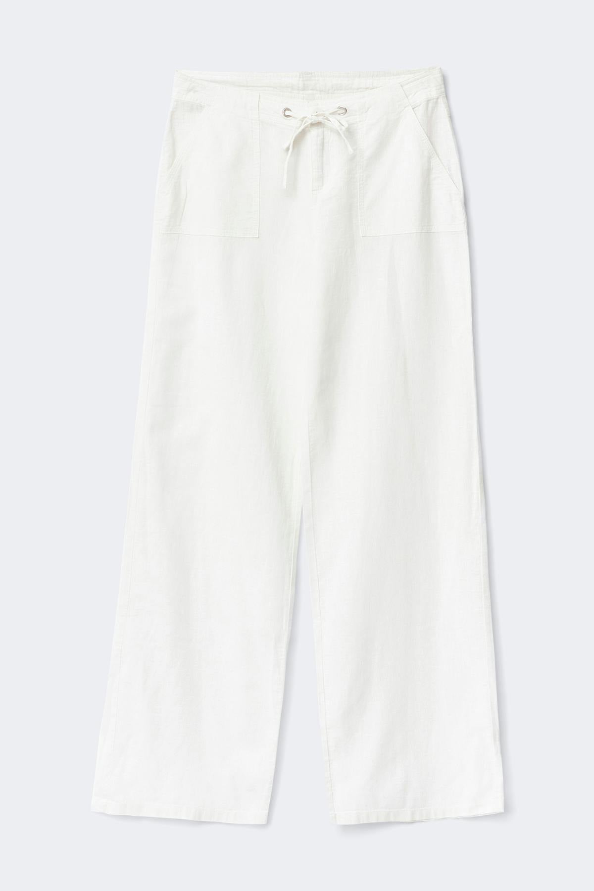 Tall linen blend trousers