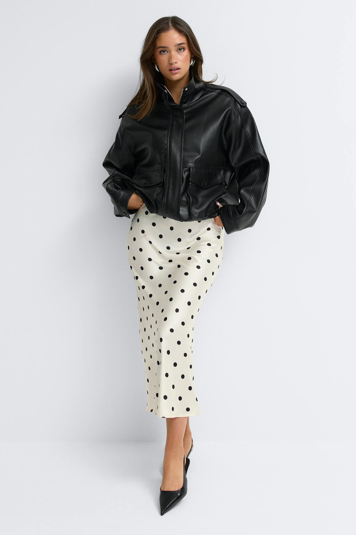 Satin skirt
