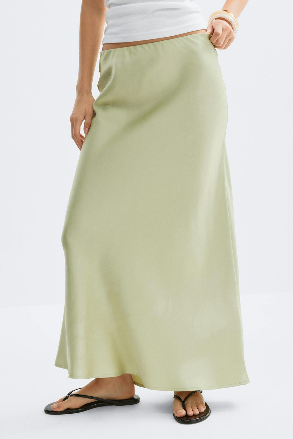 Satin skirt