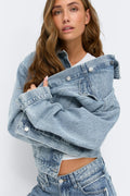 Loose denim jacket