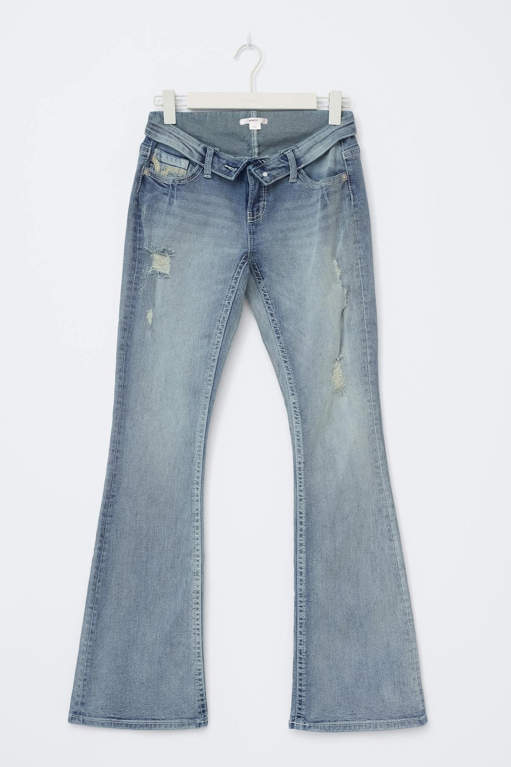 14+ delulu flare jeans