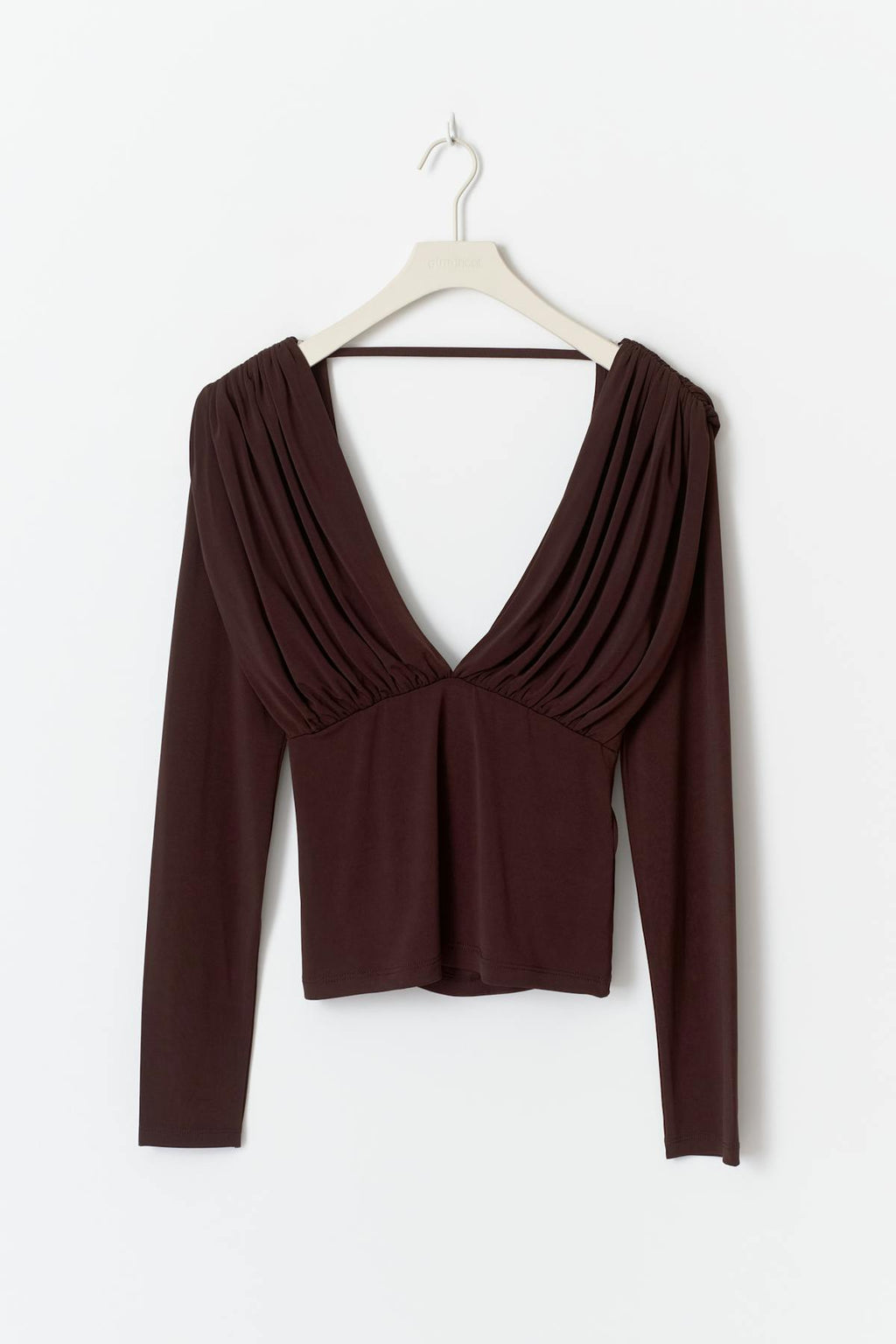 Draped back top