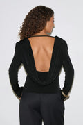 Draped back top