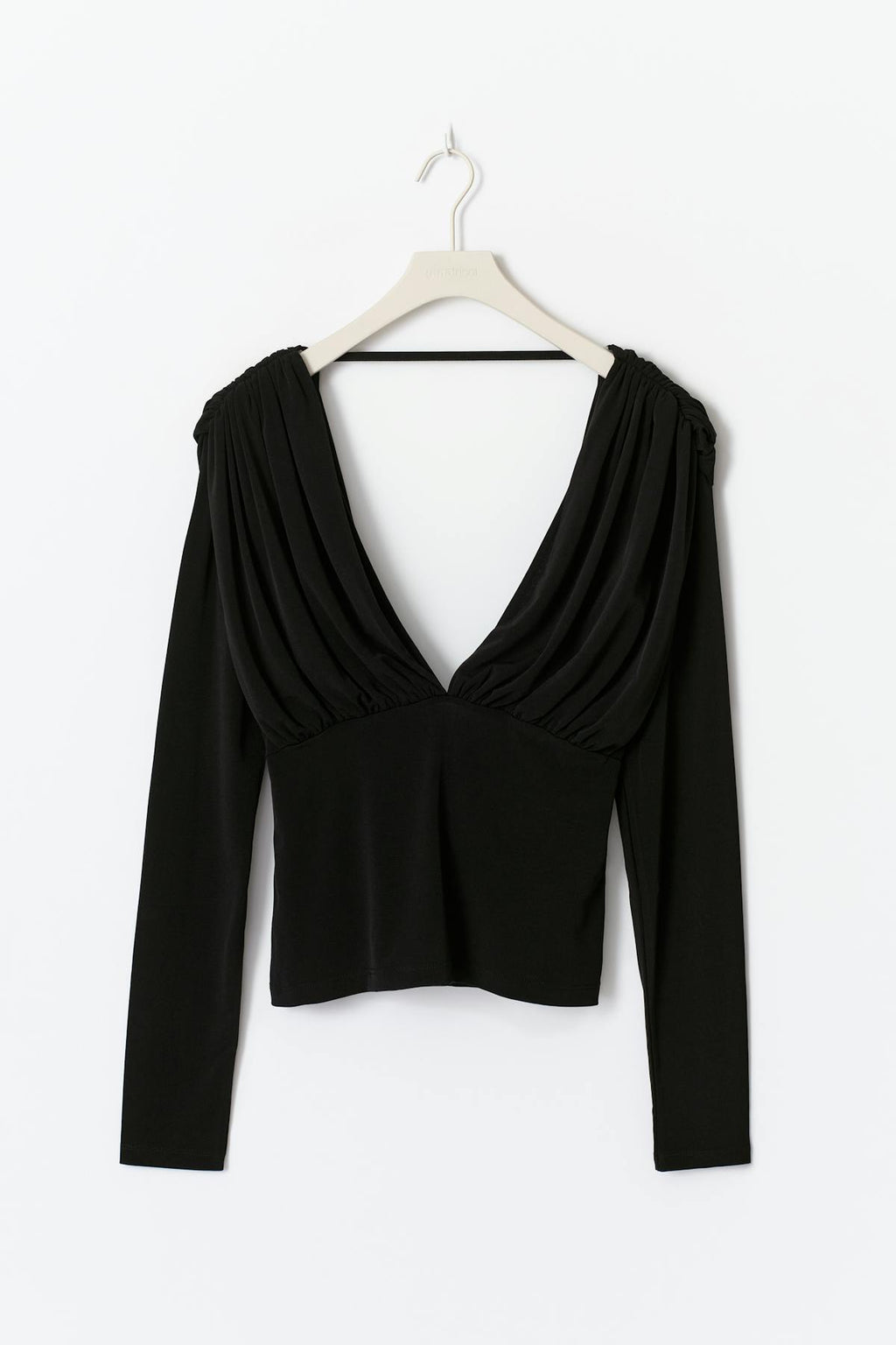 Draped back top