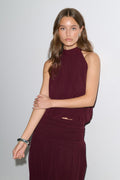 Balloon halterneck top