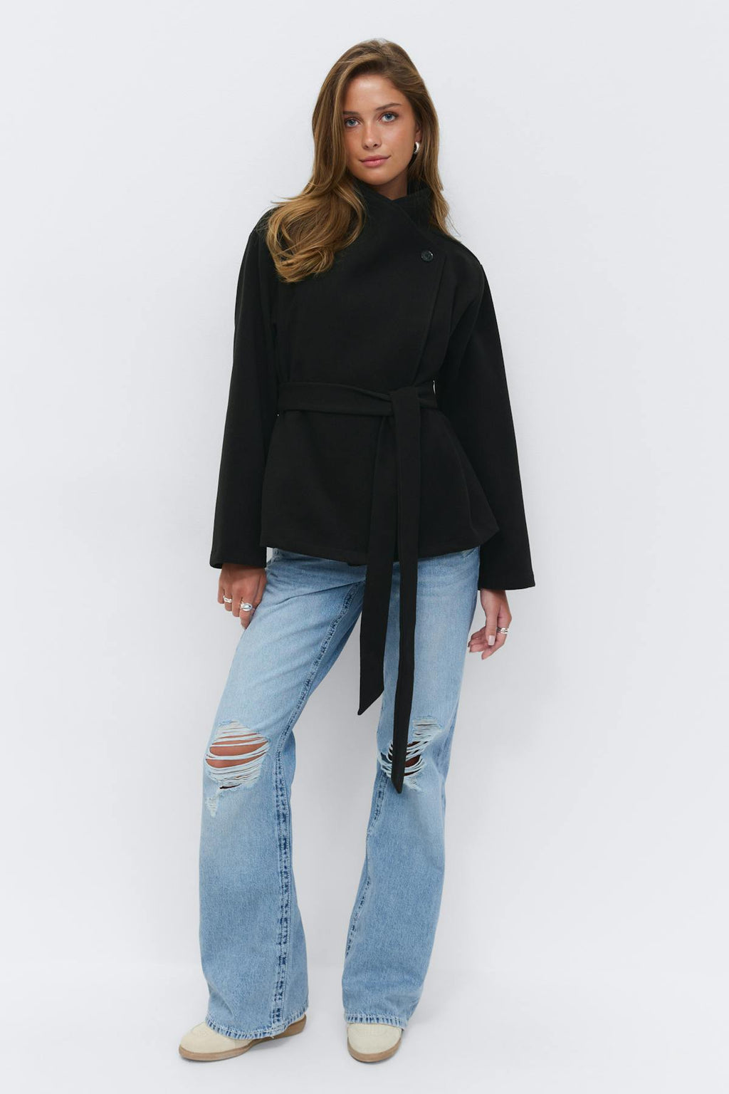 14+ felt wrap jacket