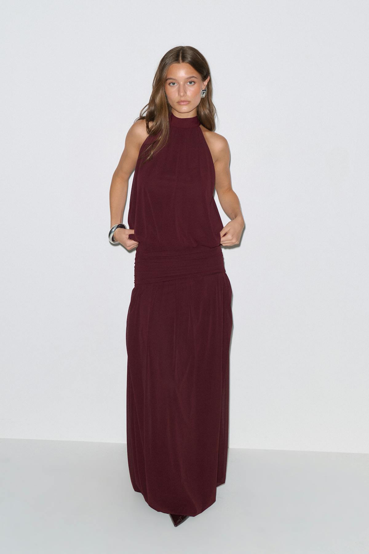 Balloon maxi skirt