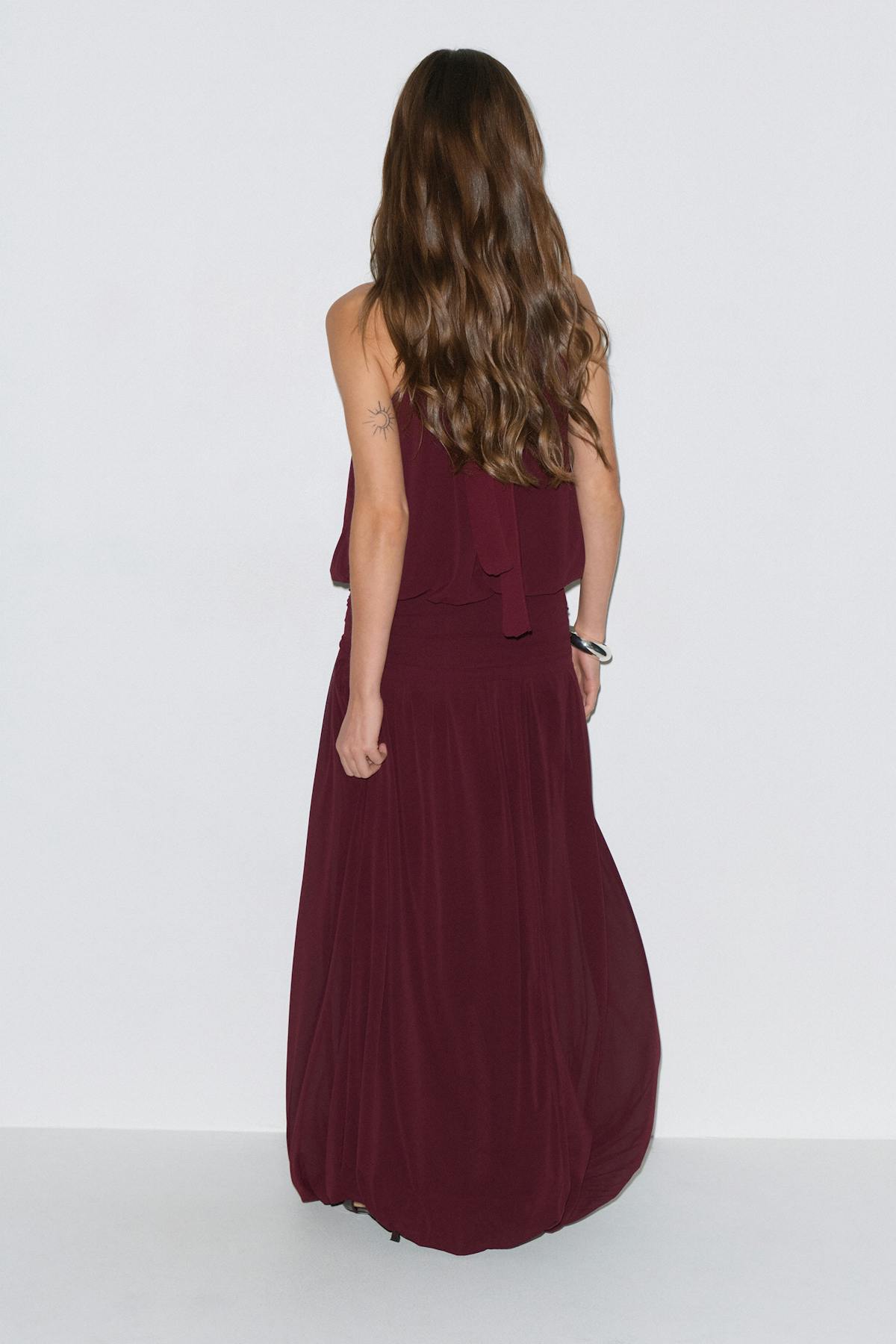Balloon maxi skirt