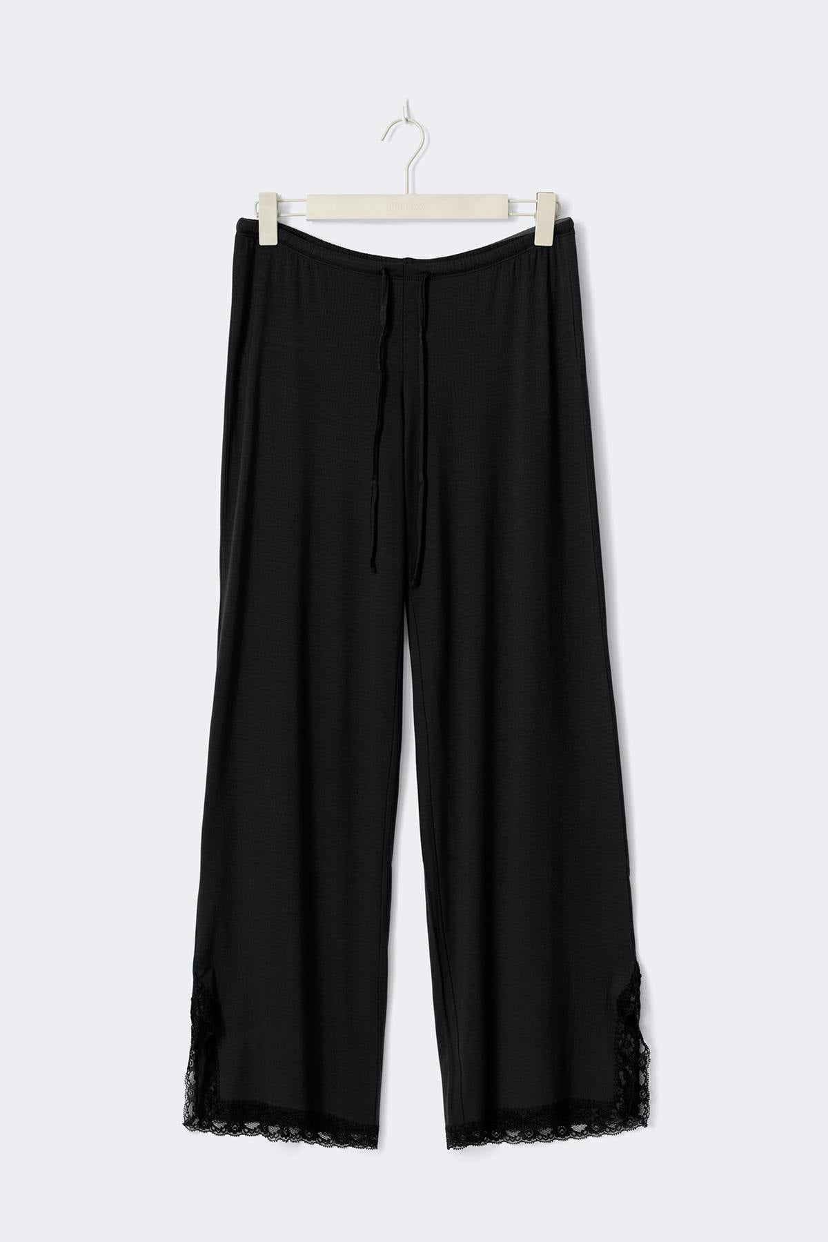 Soft lace loungewear trousers