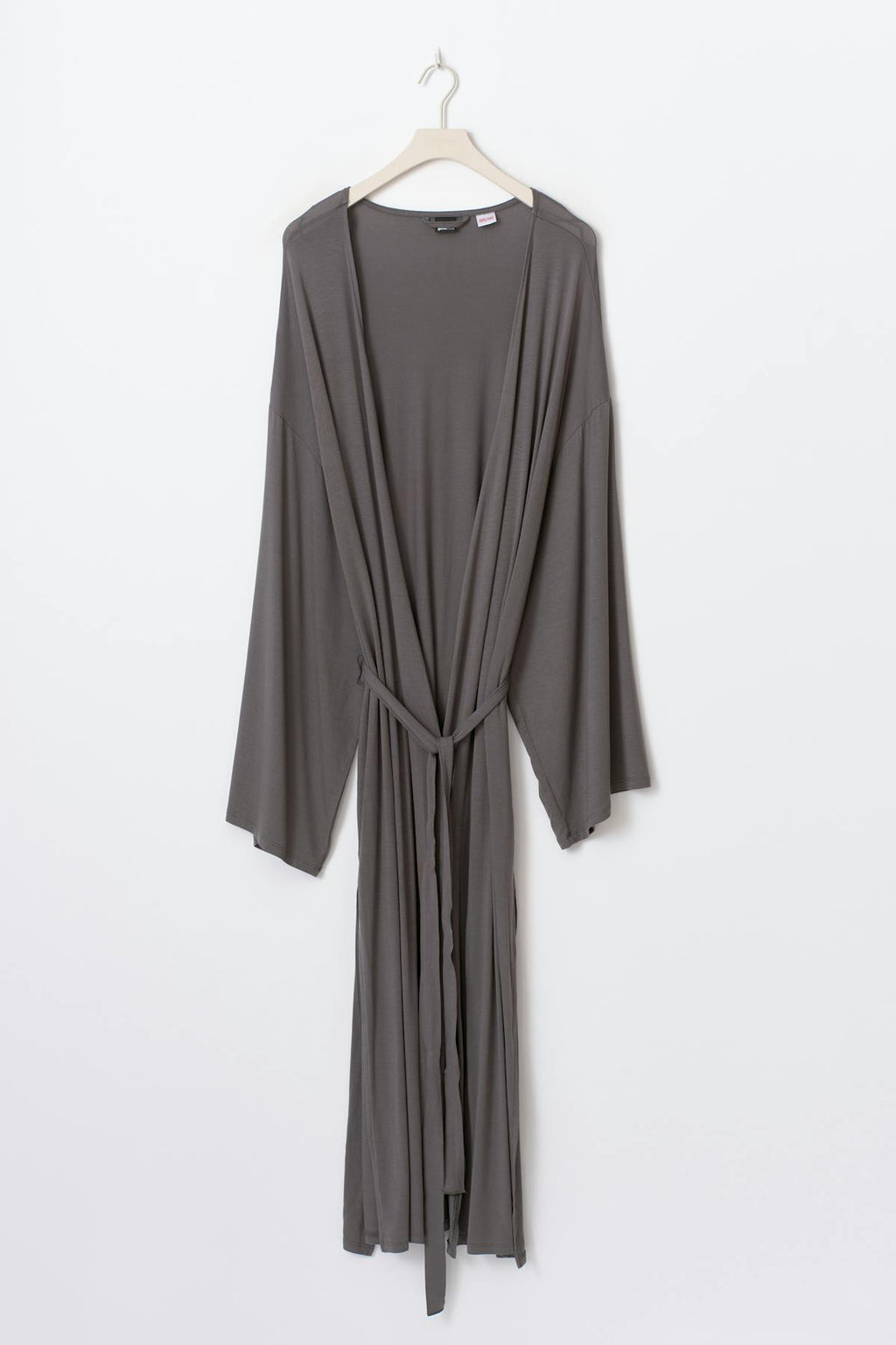 Soft slit loungewear robe