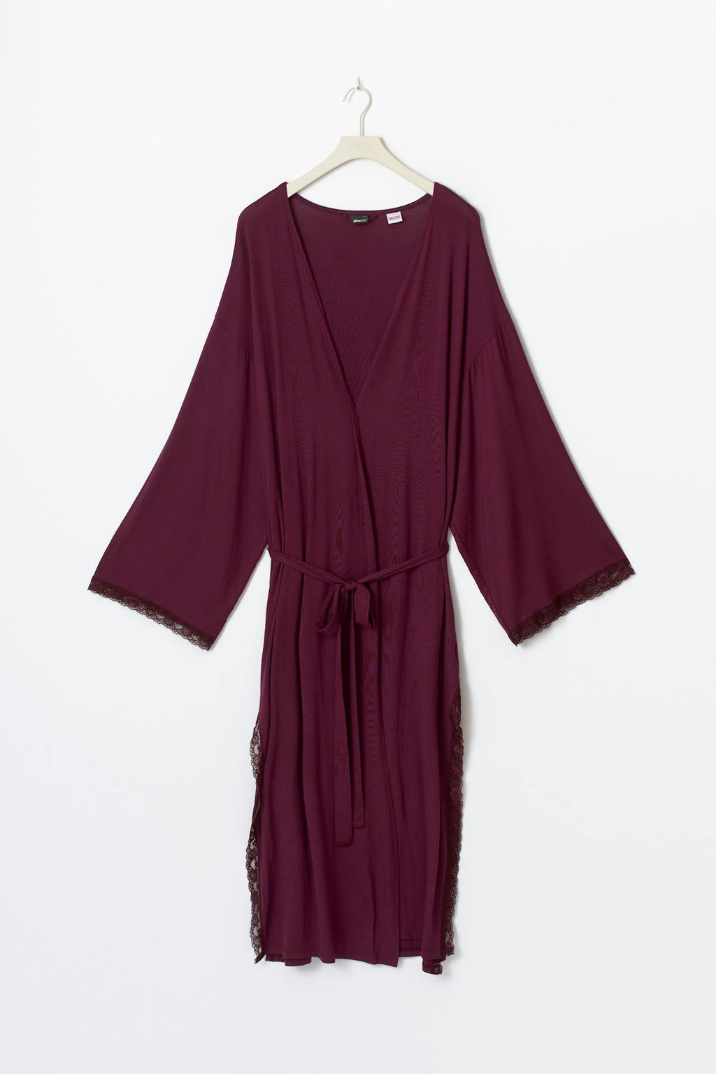 Soft lace loungewear robe