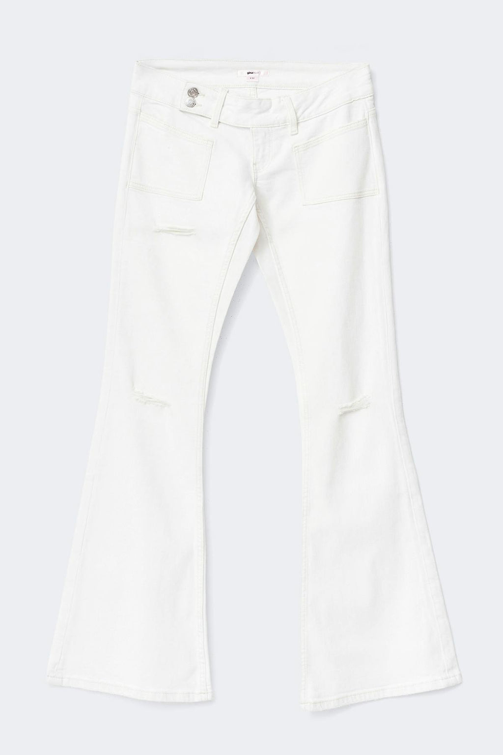 14+ pleated flare jeans petite