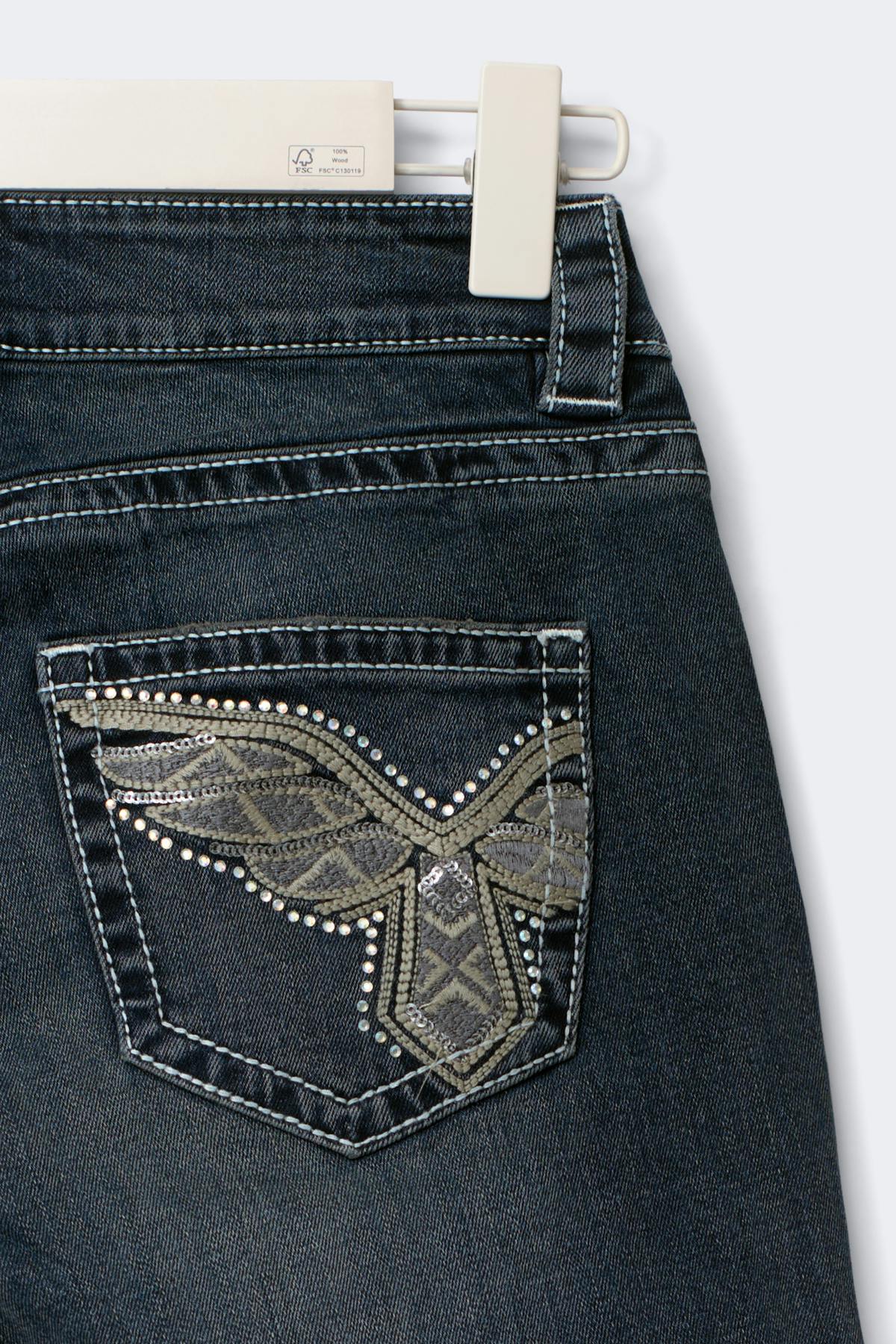 14+ sparkle flare jeans curve