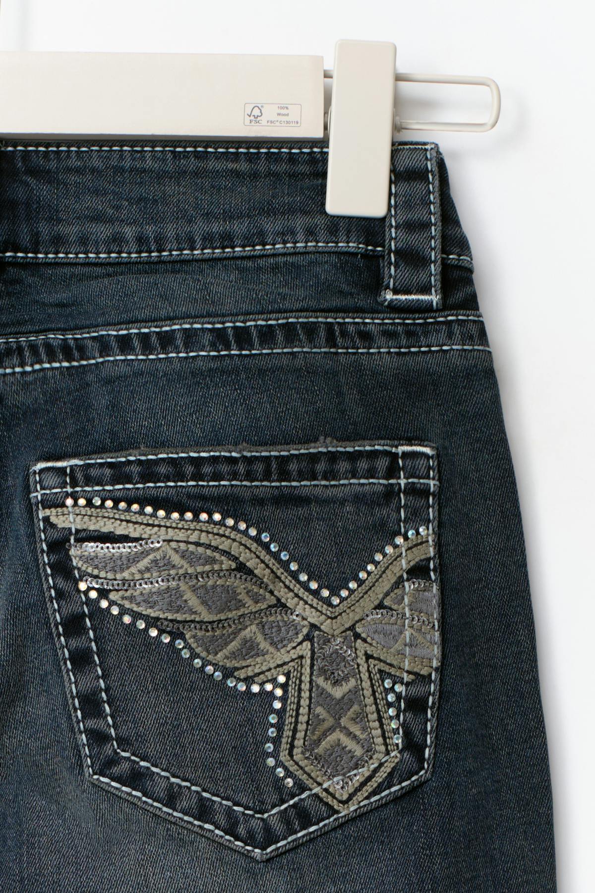 14+ sparkle flare jeans petite