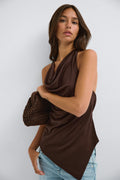 Tie back halterneck top