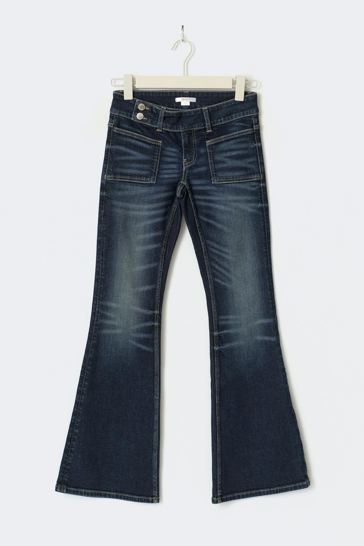 Pleated flare jeans tall