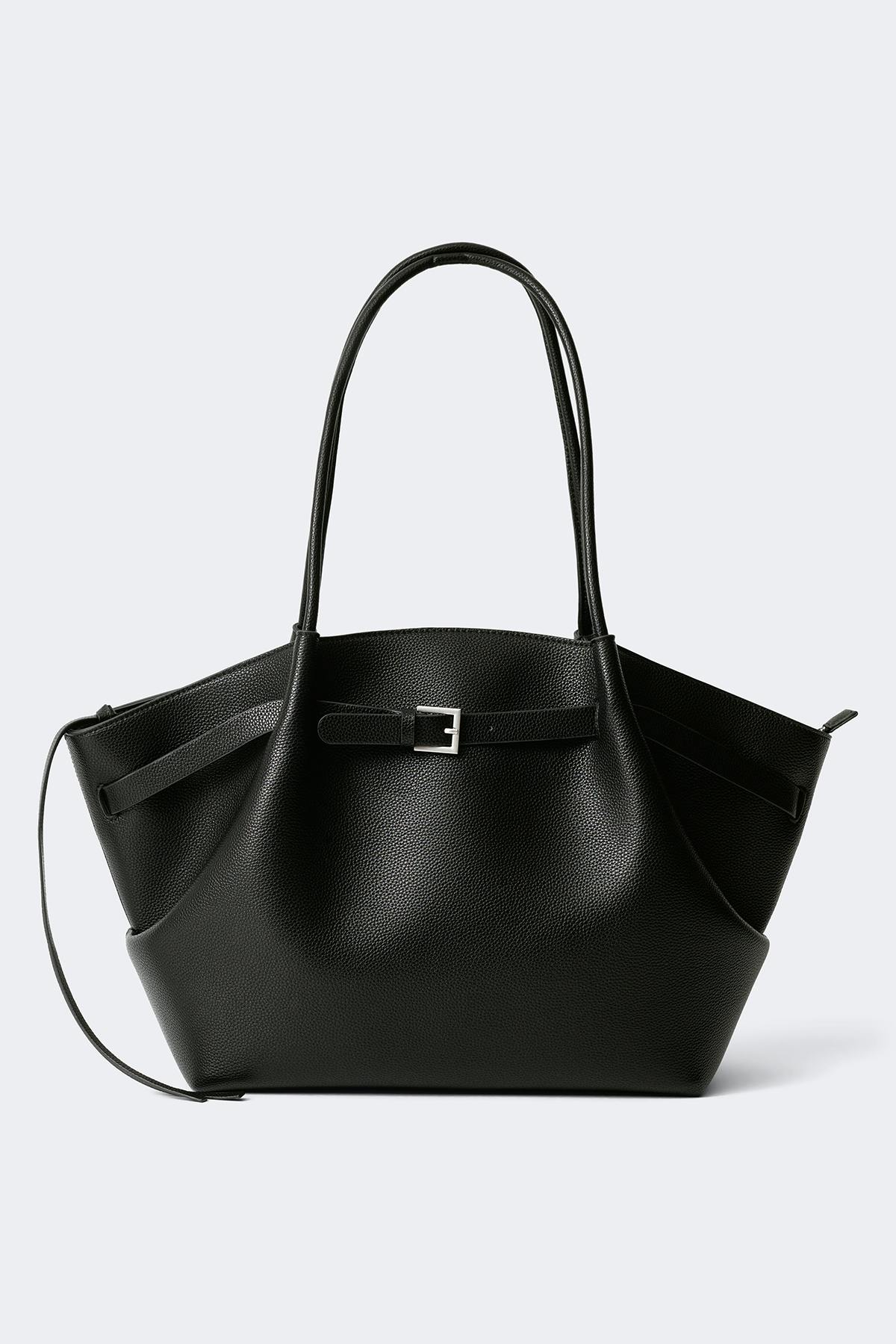 Large fold detail bag