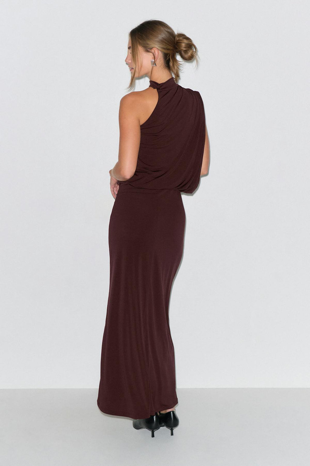 Draped maxi dress