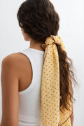 Picot edge hip scarf