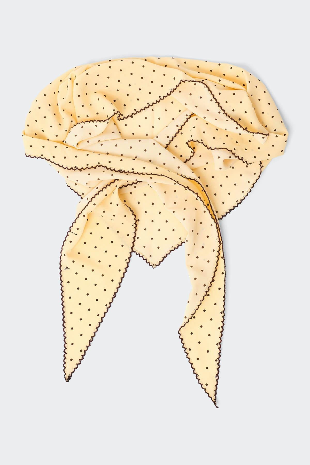 Picot edge hip scarf