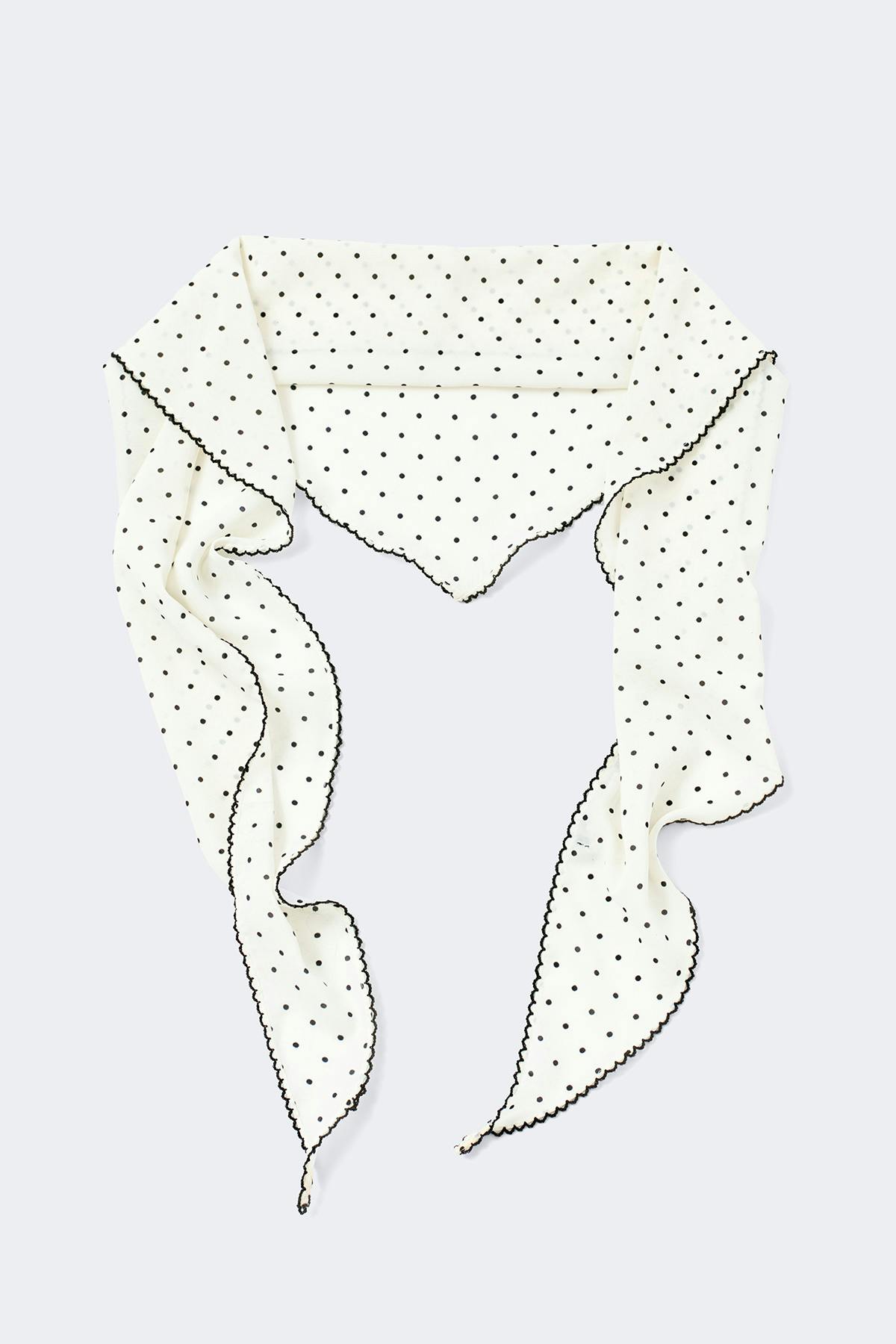 Picot edge hip scarf