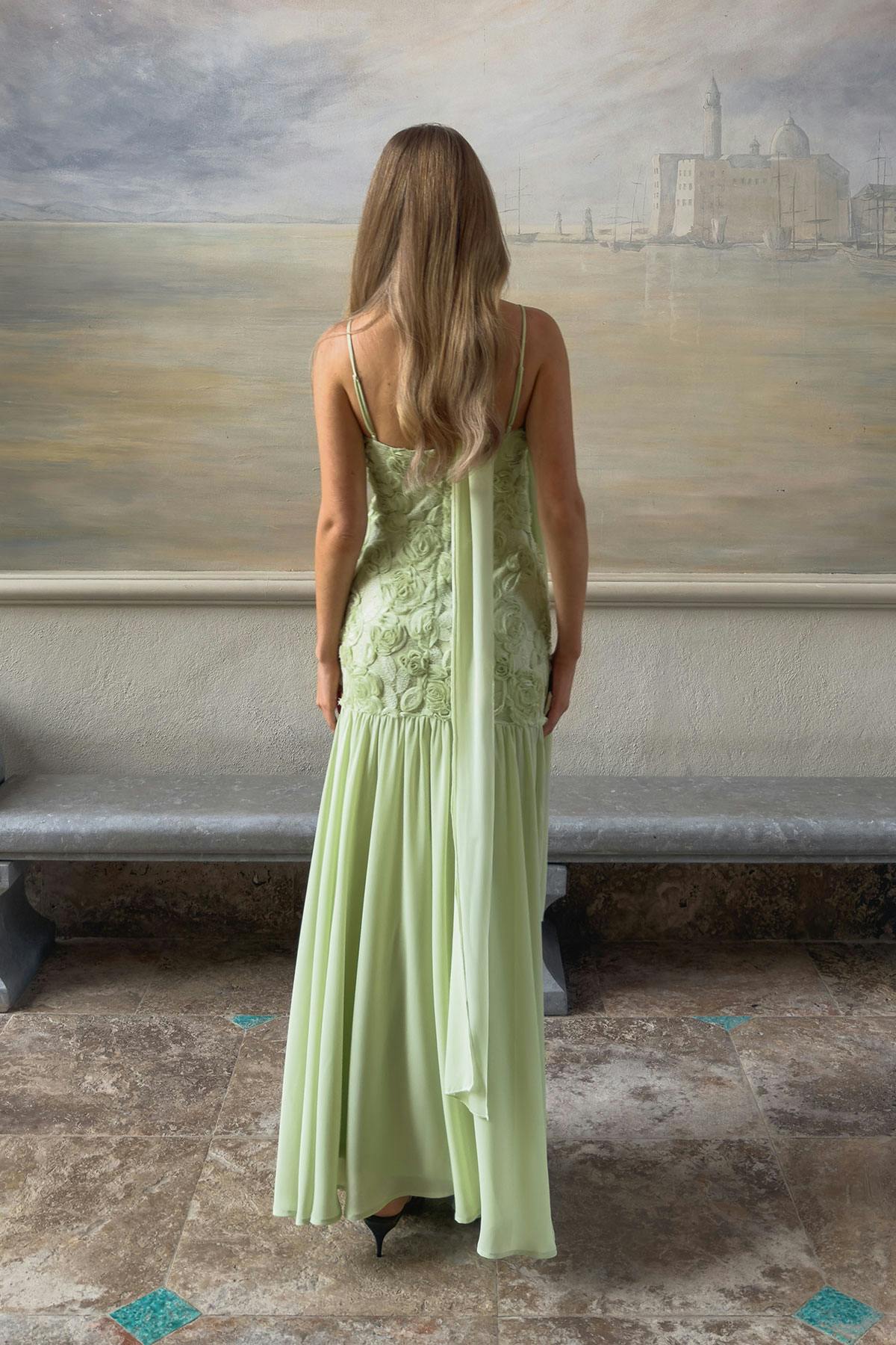 Embroidery maxi dress