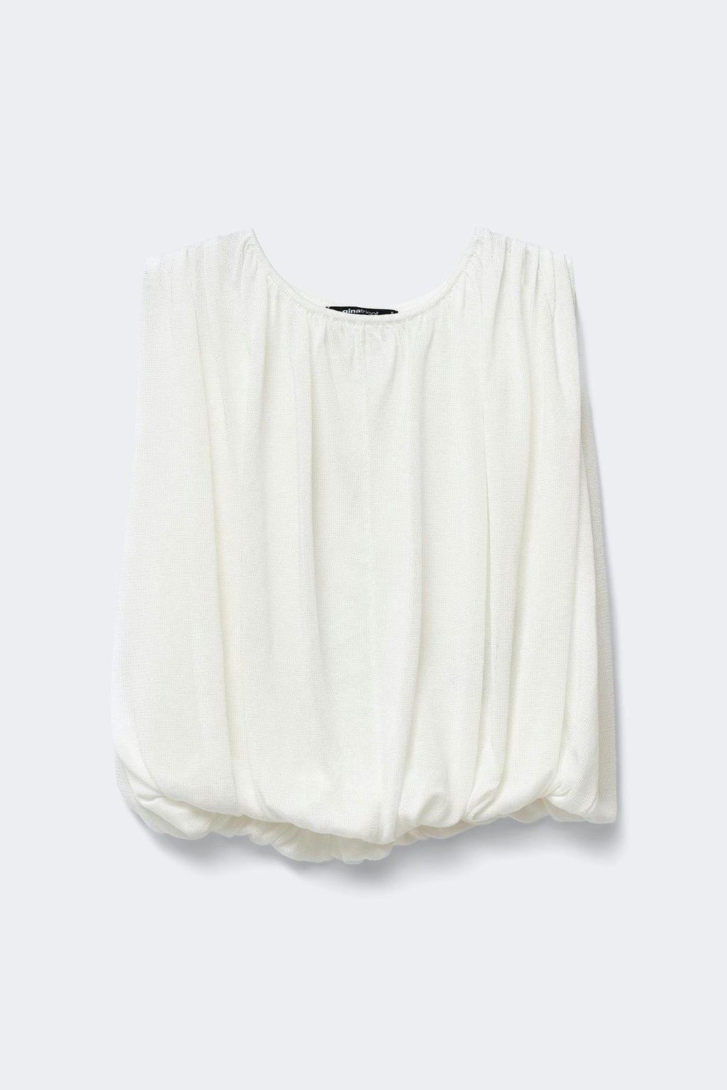 Bubble hem knitted top