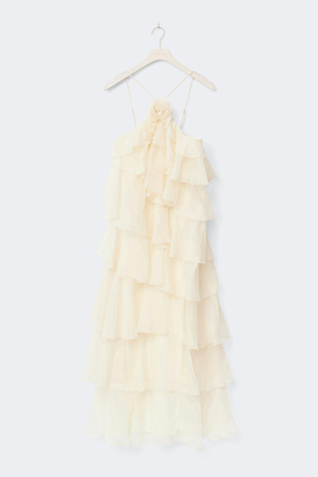 Frill maxi dress