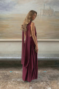 Shawl maxi dress