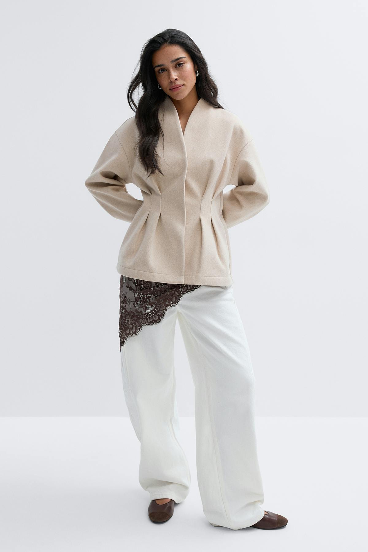 Sculpted felt jacket