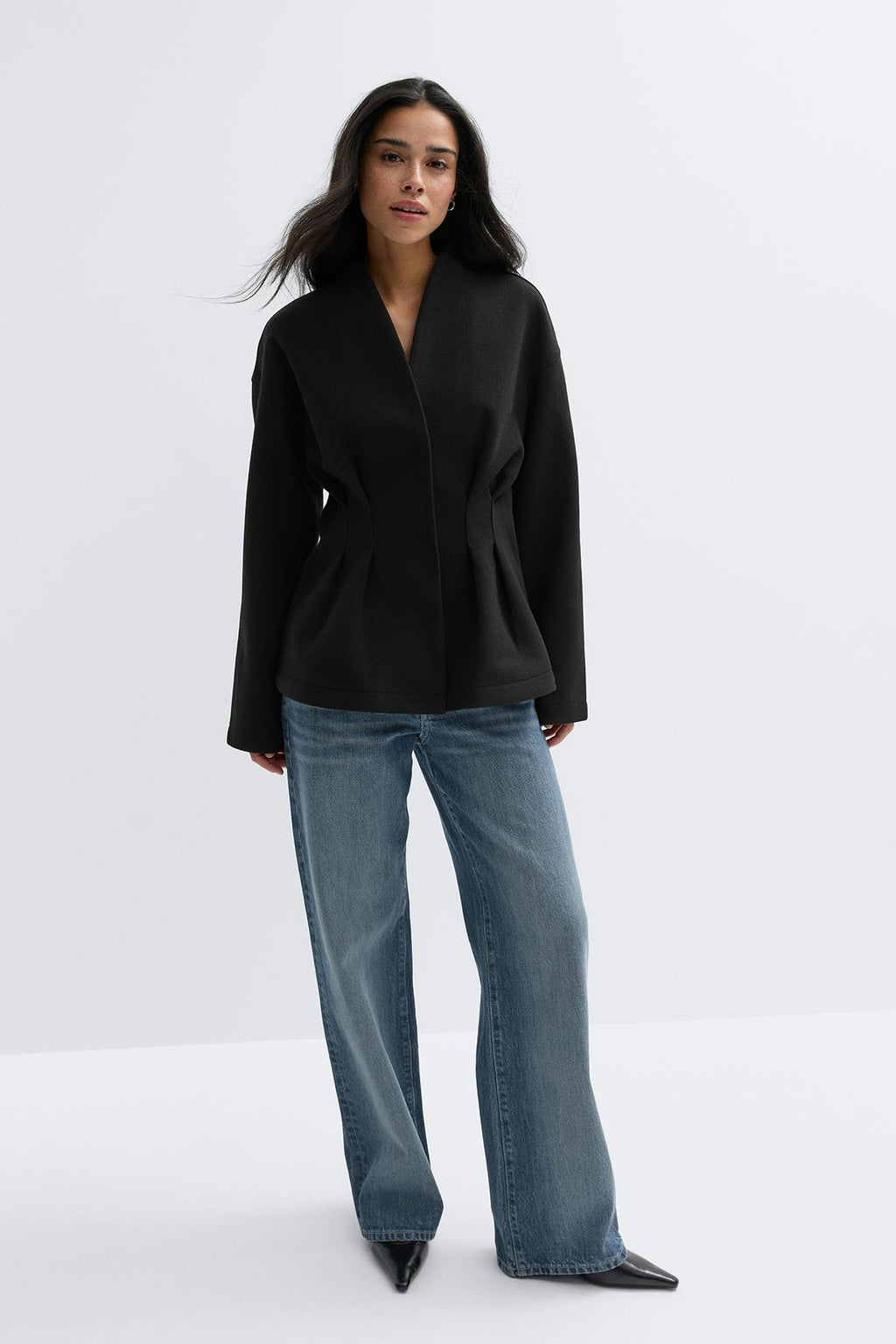 Sculpted felt jacket