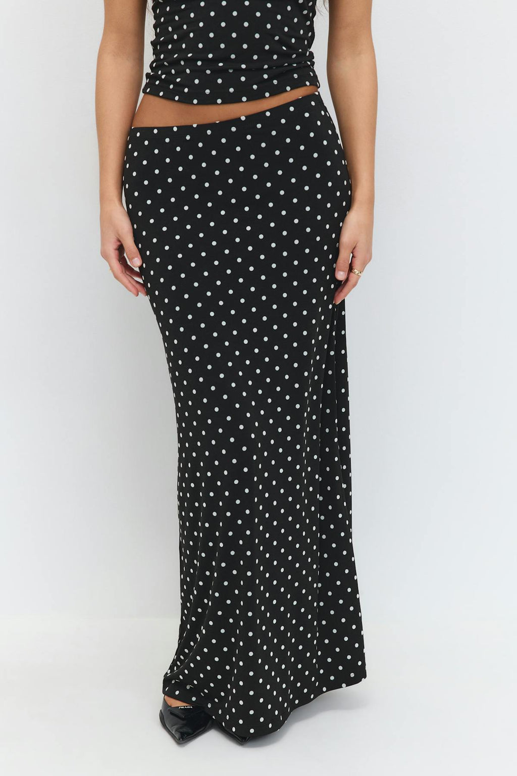 Dot maxi skirt