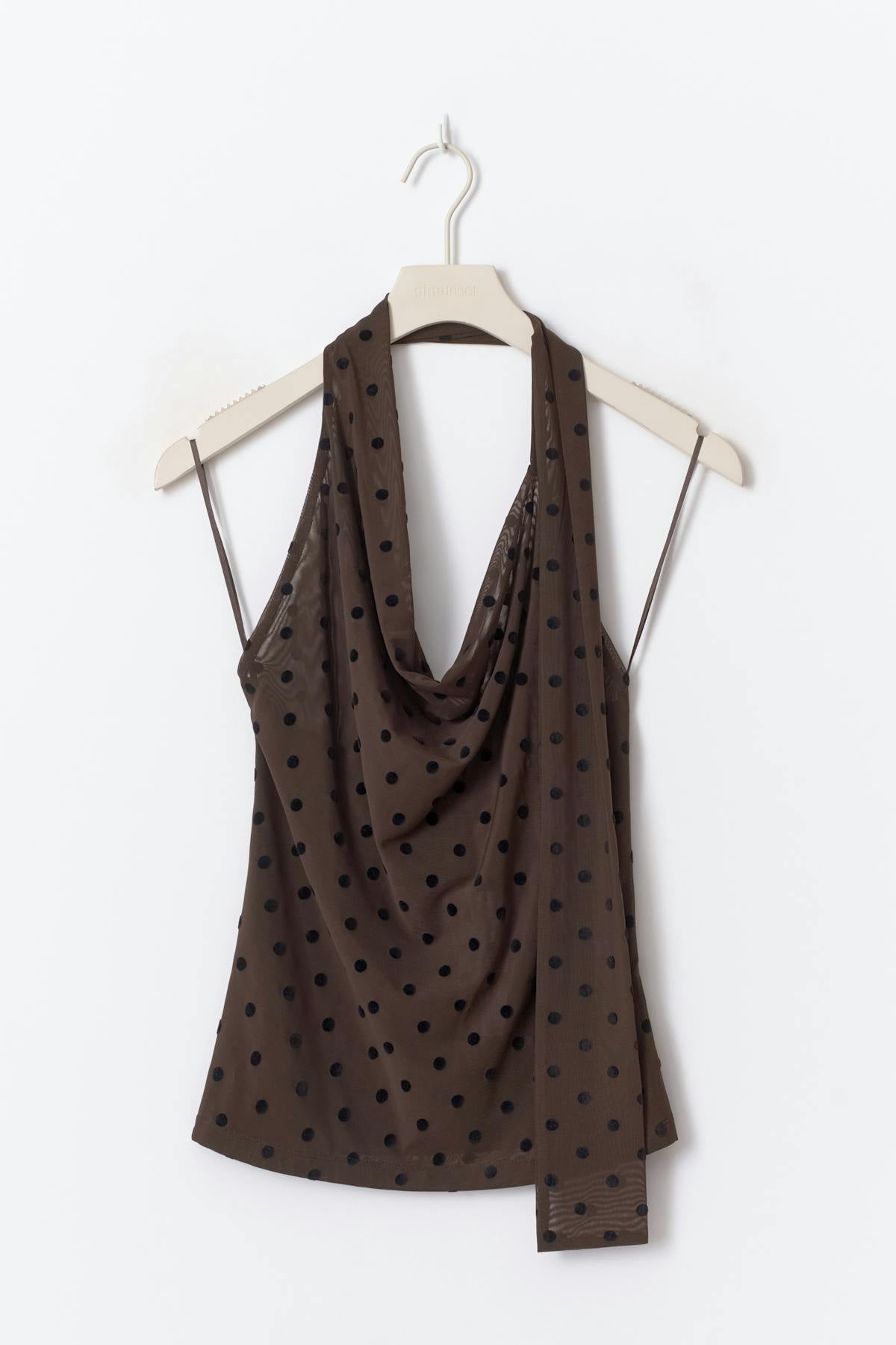 Dot halterneck top