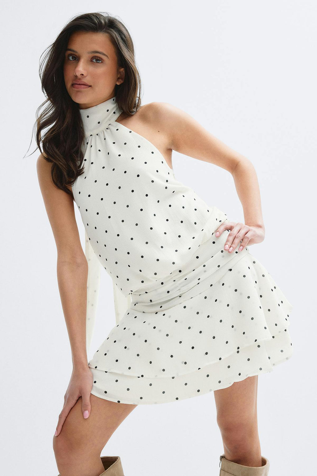 14+ halterneck dress