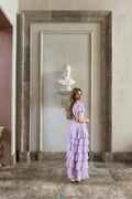 Frill maxi dress