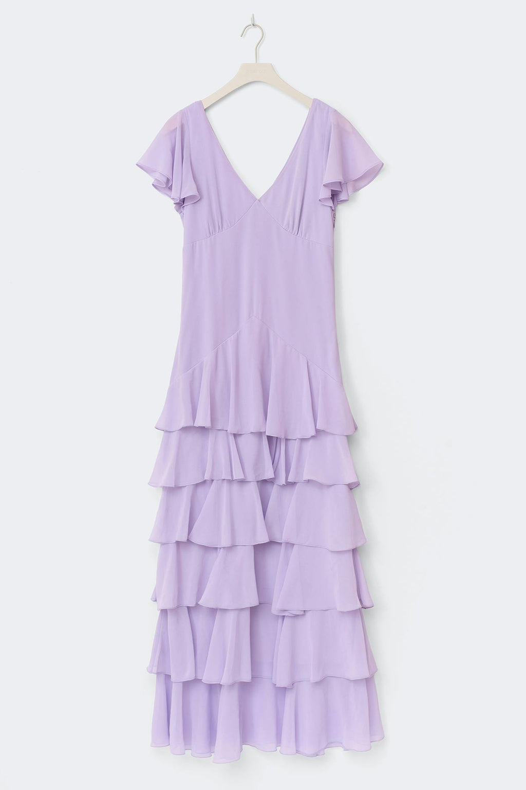 Frill maxi dress