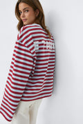Stripe long sleeve tee