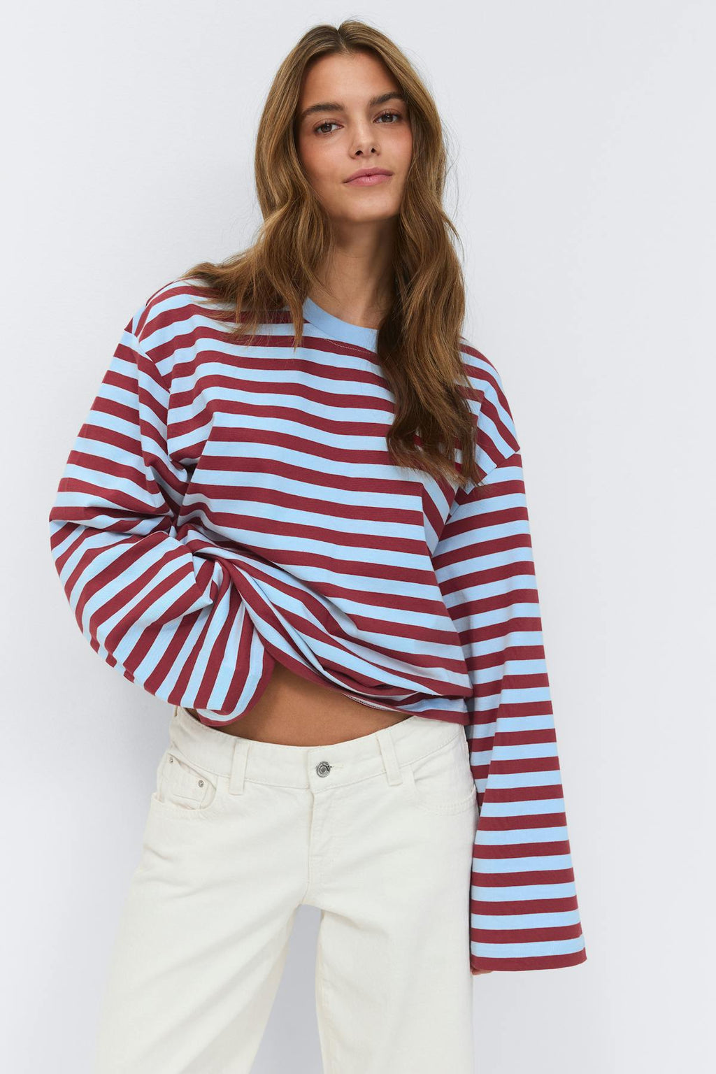 Stripe long sleeve tee