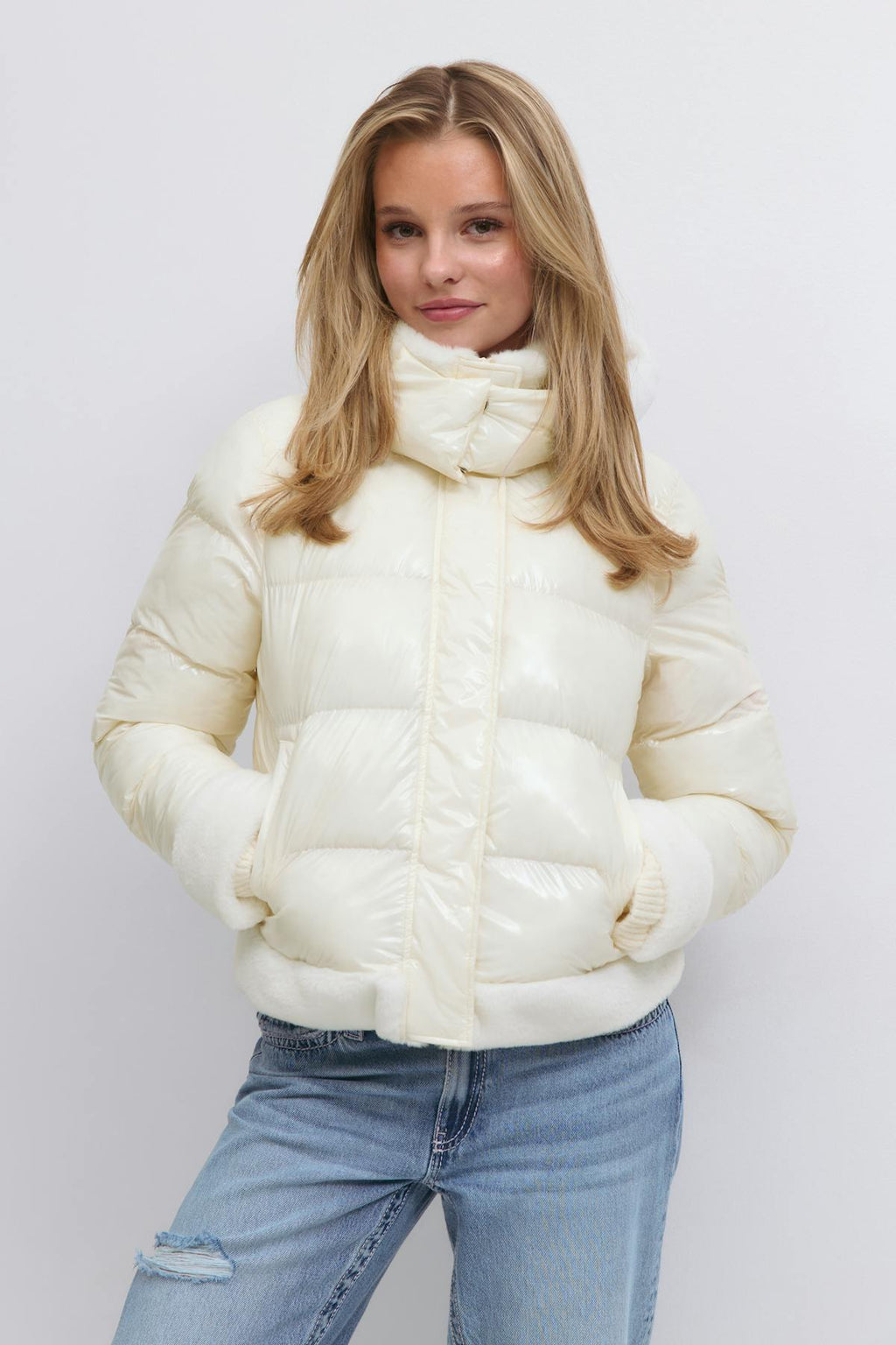 Y padded fur jacket